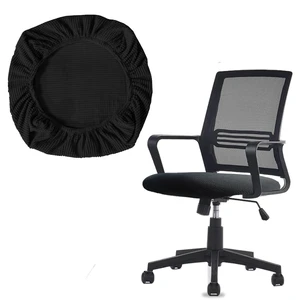 One Stretch Office Chair Cover, Universal Elastic Computer Desk Seat Slipcover, Washable Removable Protective Cover for Rotating Swivel Chair, Anti-Dust(Black) One Stretch Office Chair Cover, Universal Elastic Computer Desk Seat Slipcover, Washable Removable Protective Cover for Rotating Swivel Chair, Anti-Dust(Black)