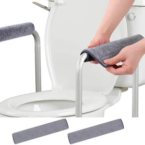 Office Chair Arm Covers Protectors, 2-Pack Chair Arm Pads with Straps | Armrest pads cushion elbows and forearms; widened self-adhesive straps fit office chair arms, toilet handles and armchairs. Office Chair Arm Covers Protectors, 2-Pack Chair Arm Pads with Straps | Armrest pads cushion elbows and forearms; widened self-adhesive straps fit office chair arms, toilet handles and armchairs.