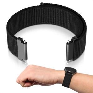 20mm Watch Band, Nylon Quick Release Strap, Adjustable 6.38.3" | Black Smart Watch Bands for Men; Breathable, Hook-and-Loop Closure; Comfortable Everyday Wear for Men and Women 20mm Watch Band, Nylon Quick Release Strap, Adjustable 6.38.3" | Black Smart Watch Bands for Men; Breathable, Hook-and-Loop Closure; Comfortable Everyday Wear for Men and Women