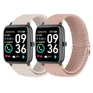 2 Pack Braided Elastic Bands for IDW13,IDW16,IDW19 Smartwatch, 22mm Soft Nylon Straps for Fitpolo IDW13/Woneligo W13/FITVII HM57, TOOBUR/ENOMIR/MILOUZ/Gydom/Faweio/Amzhero/Tensky IDW19 Watch Women Men 2 Pack Braided Elastic Bands for IDW13,IDW16,IDW19 Smartwatch, 22mm Soft Nylon Straps for Fitpolo IDW13/Woneligo W13/FITVII HM57, TOOBUR/ENOMIR/MILOUZ/Gydom/Faweio/Amzhero/Tensky IDW19 Watch Women Men