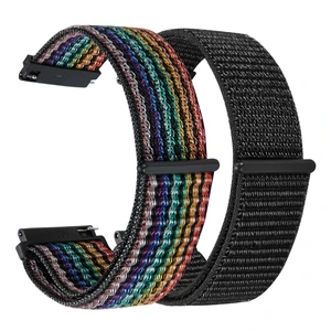 Quick Release Nylon Fabric Replacement Adjustable for Samsung Gear S3/Galaxy Watch 46mm(2019)/Galaxy Watch 3 45mm Men Women(22mm, Colourful/Black) Quick Release Nylon Fabric Replacement Adjustable for Samsung Gear S3/Galaxy Watch 46mm(2019)/Galaxy Watch 3 45mm Men Women(22mm, Colourful/Black)