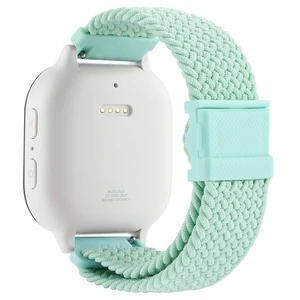 Stretchy Braided Gizmo Watch Band Replacement - Magnetic Buckle, Adjustable Length, Breathable, Quick Release Spring Bars - Teal Stretchy Braided Gizmo Watch Band Replacement - Magnetic Buckle, Adjustable Length, Breathable, Quick Release Spring Bars - Teal