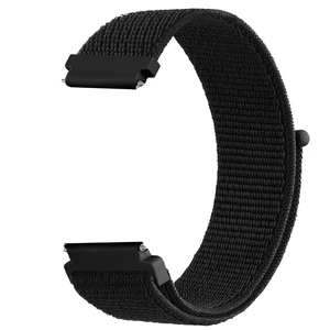 Quick Release Nylon Watch Band for Men and Women, Soft Fabric Nylon Adjustable Wristband Strap 20mm Replacement Watchband, Black Quick Release Nylon Watch Band for Men and Women, Soft Fabric Nylon Adjustable Wristband Strap 20mm Replacement Watchband, Black