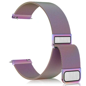 22mm Watch Band for Women Men, 22mm Quick Release Stainless Steel Metal Mesh Loop Adjustable Magnetic Replacement Wristbands Straps Bands 22mm Watch Band for Women Men, 22mm Quick Release Stainless Steel Metal Mesh Loop Adjustable Magnetic Replacement Wristbands Straps Bands