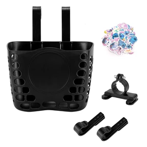 Kids Bike Basket - Children's Adjustable Straps Front Basket for Boys & Girls, Strong Load Bicycle Handlebar Front Basket for Outdoor Cycling(Black) Kids Bike Basket - Children's Adjustable Straps Front Basket for Boys & Girls, Strong Load Bicycle Handlebar Front Basket for Outdoor Cycling(Black)