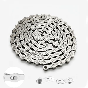 21/24/27 Speed Bike Chain, Bicycle Mountain Bike Chain Silver | 116 Links Single & Multi Speed Bikes Chain, Compatible with BMX Bikes for MTB, road, gravel, and cyclocross riding 21/24/27 Speed Bike Chain, Bicycle Mountain Bike Chain Silver | 116 Links Single & Multi Speed Bikes Chain, Compatible with BMX Bikes for MTB, road, gravel, and cyclocross riding