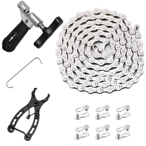 6/7/8 Speed Multi-Function Bike Mechanic Repair Kit, Chain Breaker and Bike Link Plier with Hook and 3 Pairs Bicycle Buckle, Reusable 6/7/8 Speed Multi-Function Bike Mechanic Repair Kit, Chain Breaker and Bike Link Plier with Hook and 3 Pairs Bicycle Buckle, Reusable