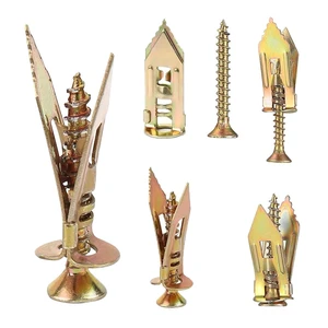 50 pcs Self-Drilling Drywall Anchors with Screws, 0.47x1.18 Inch Zinc Plated Steel Drywall Wall Anchors and Screws Kit Heavy Duty, Easy Application No Drill or Holes in Wall 50 pcs Self-Drilling Drywall Anchors with Screws, 0.47x1.18 Inch Zinc Plated Steel Drywall Wall Anchors and Screws Kit Heavy Duty, Easy Application No Drill or Holes in Wall