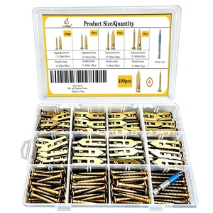 400pcs Self Drilling Drywall Anchors and Screws | 4 Sizes, Metal Wall Anchors 400pcs Self Drilling Drywall Anchors and Screws | 4 Sizes, Metal Wall Anchors