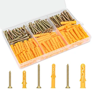 170pcs Drywall Anchors Kit, 85 Plastic Anchors and 85 Screws | 3 Size #6 * 30#6 * 40#8 * 40, Wall Hanging Kit for Hanging Picture Frame, Shelf Brackets, Curtain Rod 170pcs Drywall Anchors Kit, 85 Plastic Anchors and 85 Screws | 3 Size #6 * 30#6 * 40#8 * 40, Wall Hanging Kit for Hanging Picture Frame, Shelf Brackets, Curtain Rod