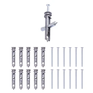 Duty Zinc Drywall Anchors Kit, Including 10 Pack Self-Drilling Toggle Anchors and Screws, Hangs Up to 100lb, Toggle Bolts for Hollow Walls Duty Zinc Drywall Anchors Kit, Including 10 Pack Self-Drilling Toggle Anchors and Screws, Hangs Up to 100lb, Toggle Bolts for Hollow Walls