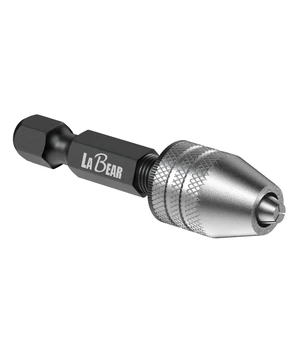Keyless Mini Drill Chuck Adapter, 1/4" Hex Shank, 0.3-3.2mm | 3-jaw grip, quick-change fit, Aluminum alloy body, Steel hex shank, Compact adapter for light-duty drilling Keyless Mini Drill Chuck Adapter, 1/4" Hex Shank, 0.3-3.2mm | 3-jaw grip, quick-change fit, Aluminum alloy body, Steel hex shank, Compact adapter for light-duty drilling