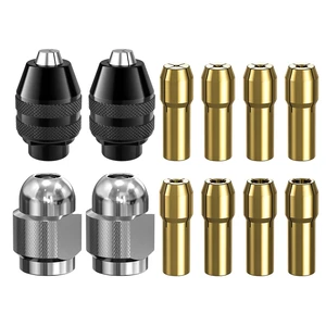 Drill Chuck Collet Set for Dremel, 12PCS 1/32" to 1/8" Replacement 4486 | Drill Keyless Bit Chuck Shank Rotary Tool Quick Change Adapter Drill Chuck Collet Set for Dremel, 12PCS 1/32" to 1/8" Replacement 4486 | Drill Keyless Bit Chuck Shank Rotary Tool Quick Change Adapter