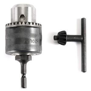 1/2"(13mm) Drill Chuck with 1/4" Quick Change Hex Drive and Wrench to Drill 1/2"(13mm) Drill Chuck with 1/4" Quick Change Hex Drive and Wrench to Drill
