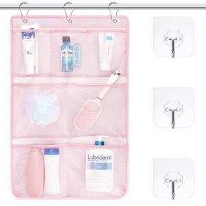 7-Pocket Mesh Shower Caddy - Hanging Shower Organizer for Cruise | Quick-Dry & See-Through Mesh for Toiletries, Fits Shower Rod Rings or Sticky Hooks for Bathroom & RV, Cruise Essentials 2026 7-Pocket Mesh Shower Caddy - Hanging Shower Organizer for Cruise | Quick-Dry & See-Through Mesh for Toiletries, Fits Shower Rod Rings or Sticky Hooks for Bathroom & RV, Cruise Essentials 2026
