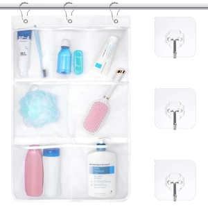 7-Pocket Mesh Shower Caddy - Hanging Shower Organizer for Cruise | Quick-Dry & See-Through Mesh for Toiletries, Fits Shower Rod Rings or Sticky Hooks for Bathroom & RV, Cruise Essentials 2026 7-Pocket Mesh Shower Caddy - Hanging Shower Organizer for Cruise | Quick-Dry & See-Through Mesh for Toiletries, Fits Shower Rod Rings or Sticky Hooks for Bathroom & RV, Cruise Essentials 2026
