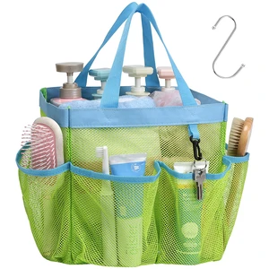 8 Pockets, S-Hook, Shower Bag for Dorm Camping | 2-Handle, Quick-Dry, Toiletry Organizer, College Dorm Room Essentials for Girls, Gym, Travel & Bathroom, Fluorescent Green 8 Pockets, S-Hook, Shower Bag for Dorm Camping | 2-Handle, Quick-Dry, Toiletry Organizer, College Dorm Room Essentials for Girls, Gym, Travel & Bathroom, Fluorescent Green