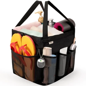 famichan Mesh Shower Caddy Portable, Dorm Room Essentials for College Students, Large Capacity with 8 Pockets Shower Bag for Camping,Swimming famichan Mesh Shower Caddy Portable, Dorm Room Essentials for College Students, Large Capacity with 8 Pockets Shower Bag for Camping,Swimming