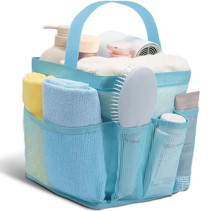 9 Pockets,Large-Capacity Shower Basket,Quick Dry Toiletry Tote Bag for Women,Outdoor Gym,Travel,Swim,Beach Camping Essentials-Blue 9 Pockets,Large-Capacity Shower Basket,Quick Dry Toiletry Tote Bag for Women,Outdoor Gym,Travel,Swim,Beach Camping Essentials-Blue