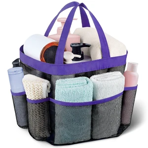 9 Pockets, Shower Bag for Dorm Room Camping | 2 Handle Quick Dry Shower Bag College Dorm Room Essentials Large Capacity Hanging Basket for Bathroom Travel Swimming Gym 9 Pockets, Shower Bag for Dorm Room Camping | 2 Handle Quick Dry Shower Bag College Dorm Room Essentials Large Capacity Hanging Basket for Bathroom Travel Swimming Gym