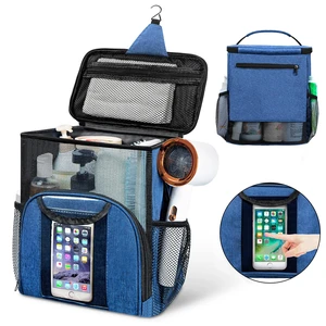 Mesh Shower Caddy Portable Dorm Room Essentials, Toiletry Tote Bag | Quick Dry, Large Capacity Haning Shower Bag for College Dorm Room Essentials for Boys and Girls for Bath Camping (Blue) Mesh Shower Caddy Portable Dorm Room Essentials, Toiletry Tote Bag | Quick Dry, Large Capacity Haning Shower Bag for College Dorm Room Essentials for Boys and Girls for Bath Camping (Blue)