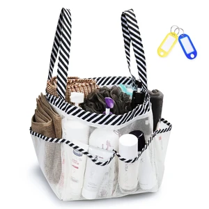 Large Capacity 8-Pocket Shower Tote Bag, Bath Organizer with Quick-Dry and Dual Handles for Bathroom, Dorm, Gym, Travel Large Capacity 8-Pocket Shower Tote Bag, Bath Organizer with Quick-Dry and Dual Handles for Bathroom, Dorm, Gym, Travel