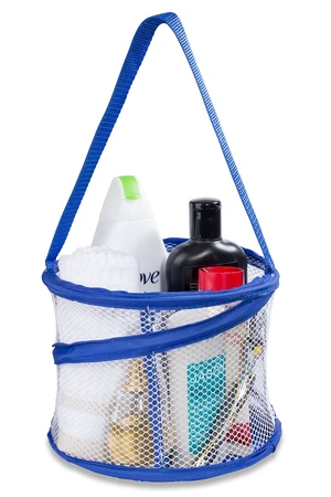 Collapsible, Portable, Drainage Hole, Carry Handle, Large Compartments. Great Organizer for Camp, Travel, Gym, and Dorm (Blue) Collapsible, Portable, Drainage Hole, Carry Handle, Large Compartments. Great Organizer for Camp, Travel, Gym, and Dorm (Blue)