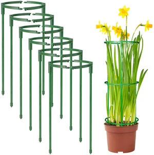 12Packs Plant Support Stakes Half Round Plant Stakes for Indoor Plants, Stackable 3 Tier Garden Flower Support, Plant Cages for Tomato,Monstera, Peony, Hydrangea, Climbing Plants 12Packs Plant Support Stakes Half Round Plant Stakes for Indoor Plants, Stackable 3 Tier Garden Flower Support, Plant Cages for Tomato,Monstera, Peony, Hydrangea, Climbing Plants