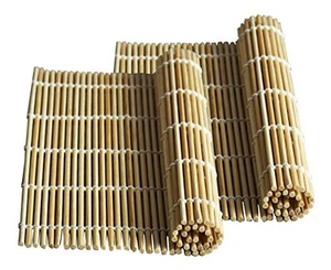 Set of 2 Bamboo Sushi Rolling Mats, 9.5" Sushi Roller Mat Maker for Homemade Sushi, Eco-Friendly Bamboo Roll Mat for Sushi Making Set of 2 Bamboo Sushi Rolling Mats, 9.5" Sushi Roller Mat Maker for Homemade Sushi, Eco-Friendly Bamboo Roll Mat for Sushi Making