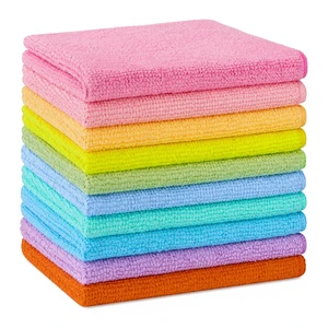 Microfiber Cleaning Cloth, 10PK, Cleaning Rags, 11.5"×11.5" | Microfiber Towels for Cars, Lint Free Cloth, Dusting Cloth for Home, Window, Cleaning Supplies Microfiber Cleaning Cloth, 10PK, Cleaning Rags, 11.5"×11.5" | Microfiber Towels for Cars, Lint Free Cloth, Dusting Cloth for Home, Window, Cleaning Supplies