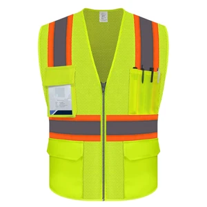 Safety Vest for Men Women, Hi Vis Vest with Pockets, High Visibility Work Vest with Reflective Strips for Workers/Contractors/Surveyors/Drivers, Mesh Design, ANSI Compliant, (UB-Yellow, L) Safety Vest for Men Women, Hi Vis Vest with Pockets, High Visibility Work Vest with Reflective Strips for Workers/Contractors/Surveyors/Drivers, Mesh Design, ANSI Compliant, (UB-Yellow, L)