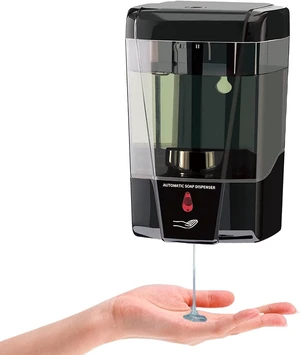 Naiver Automatic Soap Dispenser-Touchless Sensor Soap Pump, Wall-Mounted for Hospital,Airport,Kitchen,Bathroom,Hotel,Ultra-Large Capacity (600ml) (Black) Naiver Automatic Soap Dispenser-Touchless Sensor Soap Pump, Wall-Mounted for Hospital,Airport,Kitchen,Bathroom,Hotel,Ultra-Large Capacity (600ml) (Black)