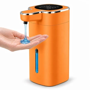 Automatic Liquid Soap Dispenser Touchless, USB Rechargeable (Orange) | 14.2 oz Automatic Soap Dispenser, 4 Adjustable Levels, Touchless Hand Soap Dispenser for Bathroom and Kitchen Sink Automatic Liquid Soap Dispenser Touchless, USB Rechargeable (Orange) | 14.2 oz Automatic Soap Dispenser, 4 Adjustable Levels, Touchless Hand Soap Dispenser for Bathroom and Kitchen Sink