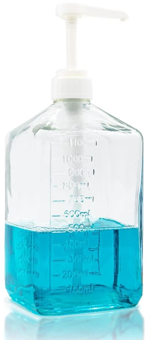 37Oz Mouthwash Dispenser with Pump for Bathroom, Large Glass Countertop Mouth Wash Container with Non-Slip Mat 37Oz Mouthwash Dispenser with Pump for Bathroom, Large Glass Countertop Mouth Wash Container with Non-Slip Mat