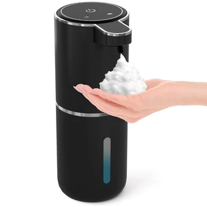 Automatic Foaming Soap Dispenser,Touchless Foam Soap Dispenser,12.8oz Rechargeable Wall Mounted Smart for Bathroom and Kitchen Dish Soap,Easy for Toddlers(Black) Automatic Foaming Soap Dispenser,Touchless Foam Soap Dispenser,12.8oz Rechargeable Wall Mounted Smart for Bathroom and Kitchen Dish Soap,Easy for Toddlers(Black)