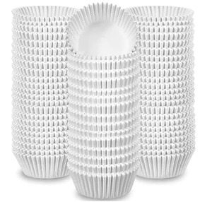 100 Jumbo Cupcake Muffin Liners 2 1/4" X 1 7/8" | Large Tall White Fluted Baking Cups Cupcake Liners 100 Jumbo Cupcake Muffin Liners 2 1/4" X 1 7/8" | Large Tall White Fluted Baking Cups Cupcake Liners