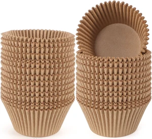 300pcs Jumbo Muffin Cupcake Liners Natural Paper Large Baking Cups | No Smell, Food Grade, Balanced Non-stick & Unbleached Greaseproof Paper Large Muffin Liners for Big Muffins & Cupcakes 300pcs Jumbo Muffin Cupcake Liners Natural Paper Large Baking Cups | No Smell, Food Grade, Balanced Non-stick & Unbleached Greaseproof Paper Large Muffin Liners for Big Muffins & Cupcakes