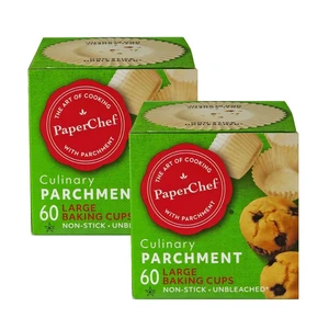 Large Parchment Baking Cups Nonstick Release 60 Count 2 Pack | Easy Release, Non-Stick, Unbleached & Compostable Perfect for Muffins & Cupcakes Large Parchment Baking Cups Nonstick Release 60 Count 2 Pack | Easy Release, Non-Stick, Unbleached & Compostable Perfect for Muffins & Cupcakes