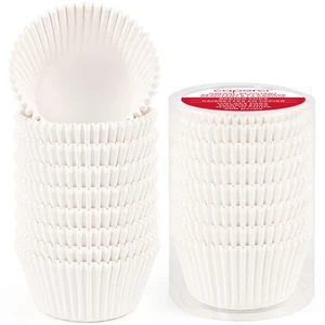 Standard White Cupcake Liners for Baking Paper Muffin Cups 200pcs | Premium Quality Greaseproof Paper, No Greasing Needed & Non-Stick, Heat-Resistant, White Cupcake Wrappers for Party Baking Standard White Cupcake Liners for Baking Paper Muffin Cups 200pcs | Premium Quality Greaseproof Paper, No Greasing Needed & Non-Stick, Heat-Resistant, White Cupcake Wrappers for Party Baking