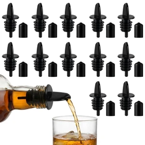12PCS Precise Liquor Pour Spout, Multi-Purpose Bottle Pourer for Alcohol | Precise Control Pourer with Dust Cap, Wine, Olive Oil, Syrup - Wine Aerator Pourer Dispenser For Bar & Kitchen 12PCS Precise Liquor Pour Spout, Multi-Purpose Bottle Pourer for Alcohol | Precise Control Pourer with Dust Cap, Wine, Olive Oil, Syrup - Wine Aerator Pourer Dispenser For Bar & Kitchen
