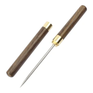 Stainless Steel Ice Pick, 9 inch Pick Tool with Safety Cover, Non-slip Wooden Handle Pick for Bars, Kitchen, Bartender Breaking Ice (M, Wood Color) Stainless Steel Ice Pick, 9 inch Pick Tool with Safety Cover, Non-slip Wooden Handle Pick for Bars, Kitchen, Bartender Breaking Ice (M, Wood Color)