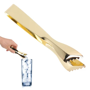 Ice Tongs Food Grade Thicken Stainless Steel Bar Tongs Ice Cube Prevents Slipping Sugar Food Tweezers for Home Kitchen Mirror Party Coffee Bar (Gold Plated) Ice Tongs Food Grade Thicken Stainless Steel Bar Tongs Ice Cube Prevents Slipping Sugar Food Tweezers for Home Kitchen Mirror Party Coffee Bar (Gold Plated)