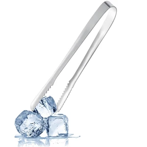 Ice Tongs, Bar Tongs with Serrated Grip Teeth, for Ice Cubes Sugar Salad | Professional Thickened Stainless Steel Sugar Cube Tongs, for Kitchen, BBQ, Party, Home, Parties, Hotel & Bar Accessories Ice Tongs, Bar Tongs with Serrated Grip Teeth, for Ice Cubes Sugar Salad | Professional Thickened Stainless Steel Sugar Cube Tongs, for Kitchen, BBQ, Party, Home, Parties, Hotel & Bar Accessories