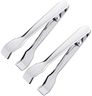 Ice Tongs for Ice Bucket 6-3/4 Inch, Set of 2 | Premium 18/8 Stainless Steel Ice Tongs with Teeth for Ice Sugar Cubes Tea Party Coffee Bar Food Serving Ice Tongs for Ice Bucket 6-3/4 Inch, Set of 2 | Premium 18/8 Stainless Steel Ice Tongs with Teeth for Ice Sugar Cubes Tea Party Coffee Bar Food Serving