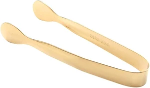 Stainless Steel Mini Ice Tongs Sugar Cubes Tongs Serving Tongs with Smooth Edge for Tea Party,Coffee Bar Cooking Utensils (Gold) Stainless Steel Mini Ice Tongs Sugar Cubes Tongs Serving Tongs with Smooth Edge for Tea Party,Coffee Bar Cooking Utensils (Gold)