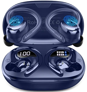 Wireless Earbuds Sport, 2025 Bluetooth 5.4 Headphones with Earhooks, 50H Stereo Deep Bass Over Ear Buds with 4 ENC Noise Canceling Mics, IP7 Waterproof Earphones for Running Workout Gym -Blue Wireless Earbuds Sport, 2025 Bluetooth 5.4 Headphones with Earhooks, 50H Stereo Deep Bass Over Ear Buds with 4 ENC Noise Canceling Mics, IP7 Waterproof Earphones for Running Workout Gym -Blue