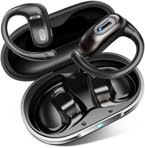 Open Ear Ear buds, Bluetooth 5.4 Wireless Earbuds, 50H, Air Conduction Headphones, HD Stereo Bass Over Ear Earphones with Earhooks, Ultra-Comfort Secure Fit, IPX7 Waterproof Headset for Working Sports Open Ear Ear buds, Bluetooth 5.4 Wireless Earbuds, 50H, Air Conduction Headphones, HD Stereo Bass Over Ear Earphones with Earhooks, Ultra-Comfort Secure Fit, IPX7 Waterproof Headset for Working Sports