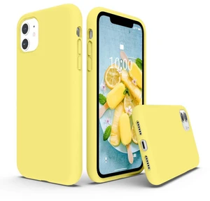 Compatible with iPhone 11 Case 6.1 inch, Thickening Design Liquid Silicone Phone Case (with Microfiber Lining) for iPhone 11 2019, Yellow Compatible with iPhone 11 Case 6.1 inch, Thickening Design Liquid Silicone Phone Case (with Microfiber Lining) for iPhone 11 2019, Yellow