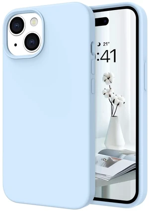 for iPhone 15 Case, Liquid Silicone Soft Gel Rubber iPhone 15 Phone Case Slim Fit Cover with Microfiber Lining Shockproof Protective Phone Cases for iPhone 15 6.1 inch, Light Blue for iPhone 15 Case, Liquid Silicone Soft Gel Rubber iPhone 15 Phone Case Slim Fit Cover with Microfiber Lining Shockproof Protective Phone Cases for iPhone 15 6.1 inch, Light Blue