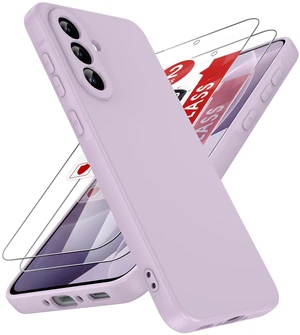 for A36-Samsung-Case: Samsung A36 5G Case with 2 Pack Tempered Glass Screen Protector, Soft Liquid Silicone Shockproof Anti-Scratch Phone Case for Galaxy 36A, Purple for A36-Samsung-Case: Samsung A36 5G Case with 2 Pack Tempered Glass Screen Protector, Soft Liquid Silicone Shockproof Anti-Scratch Phone Case for Galaxy 36A, Purple
